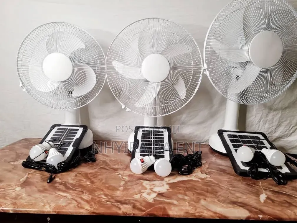 Rechargeable Fan With Solar Panel