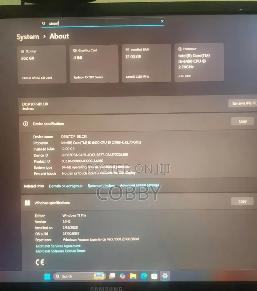 Desktop Computer Asus 12GB Intel Core i5 HDD 1T