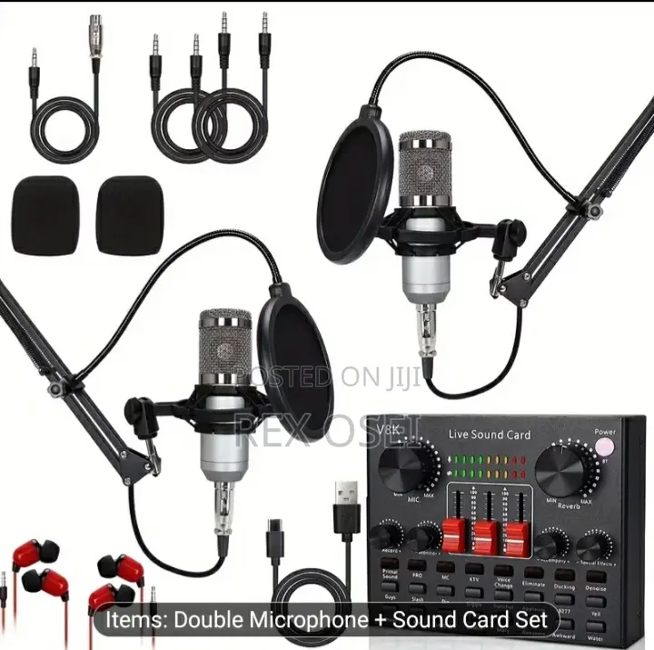 Live Podcast Microphone and Sound for 2 People