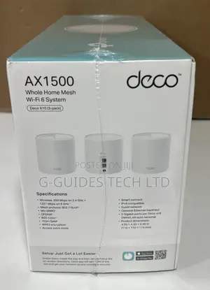 Tp-Link Deco X10 Ax1500 Whole Home Mesh Wi-Fi 6 System 3-Pack