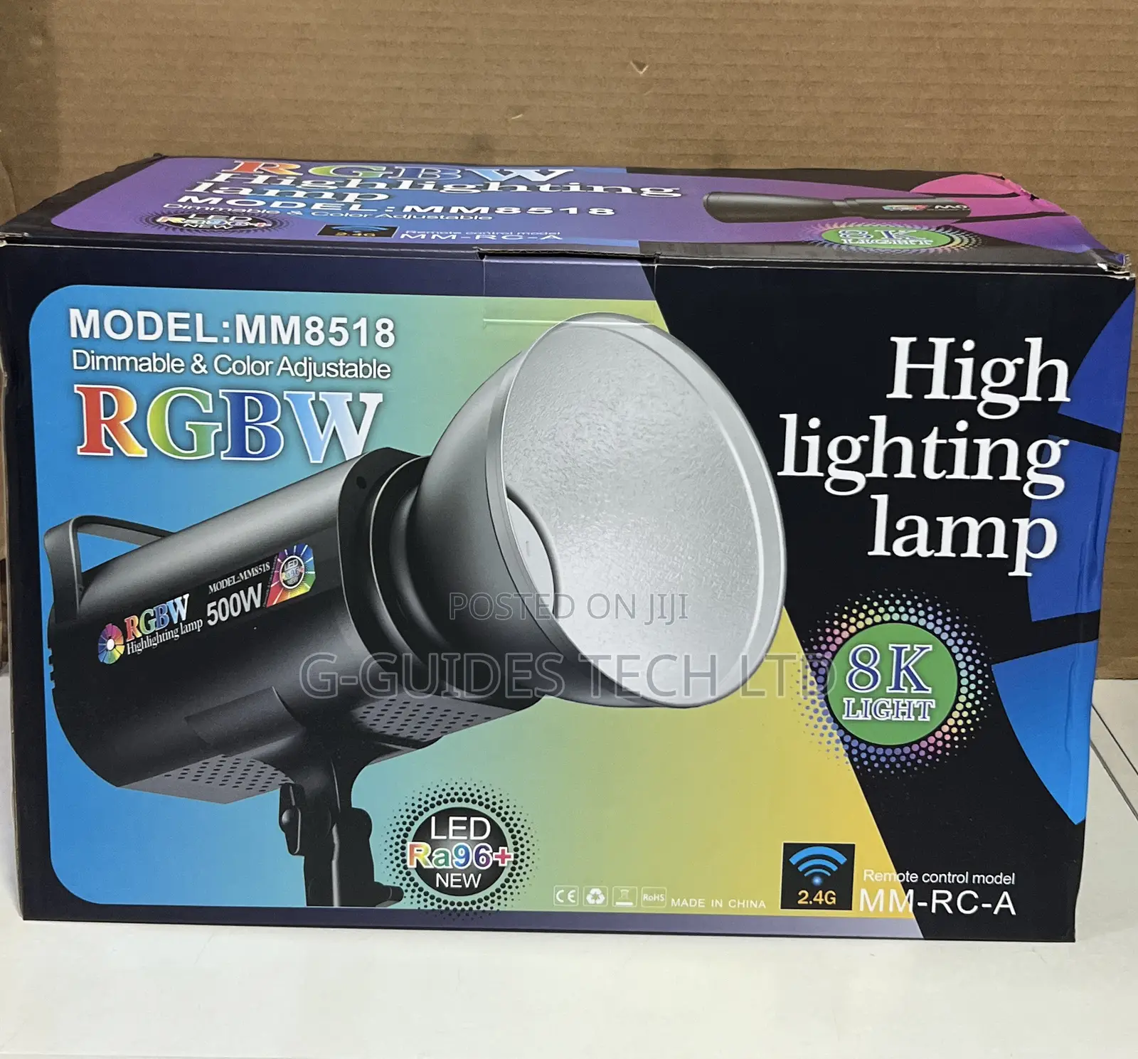 500w RGBW Cob Led Studio Light, Professional Mm8518 Highlighting Lamp