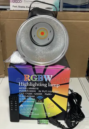 500w RGBW Cob Led Studio Light, Professional Mm8518 Highlighting Lamp