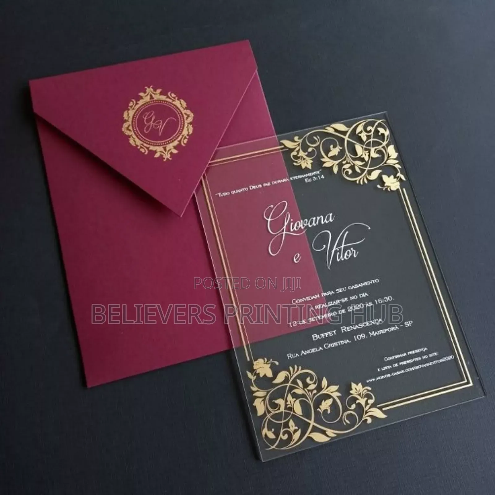 Design Printing of Invitation Cards
