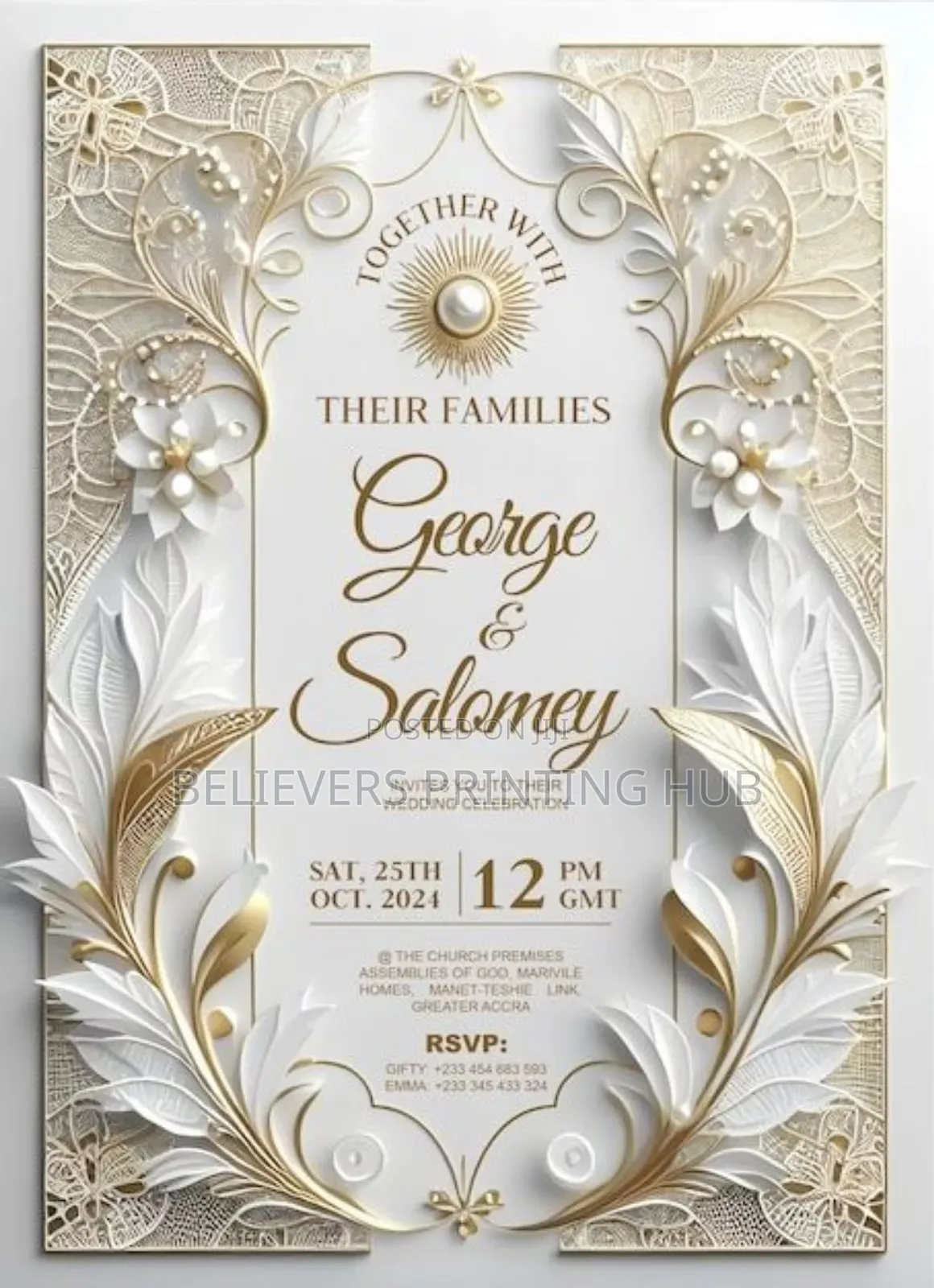 Design Printing of Invitation Cards