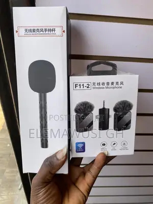 3in1 Handheld Microphone Kit 2 Mics and Lapel Holder for Phone Camera