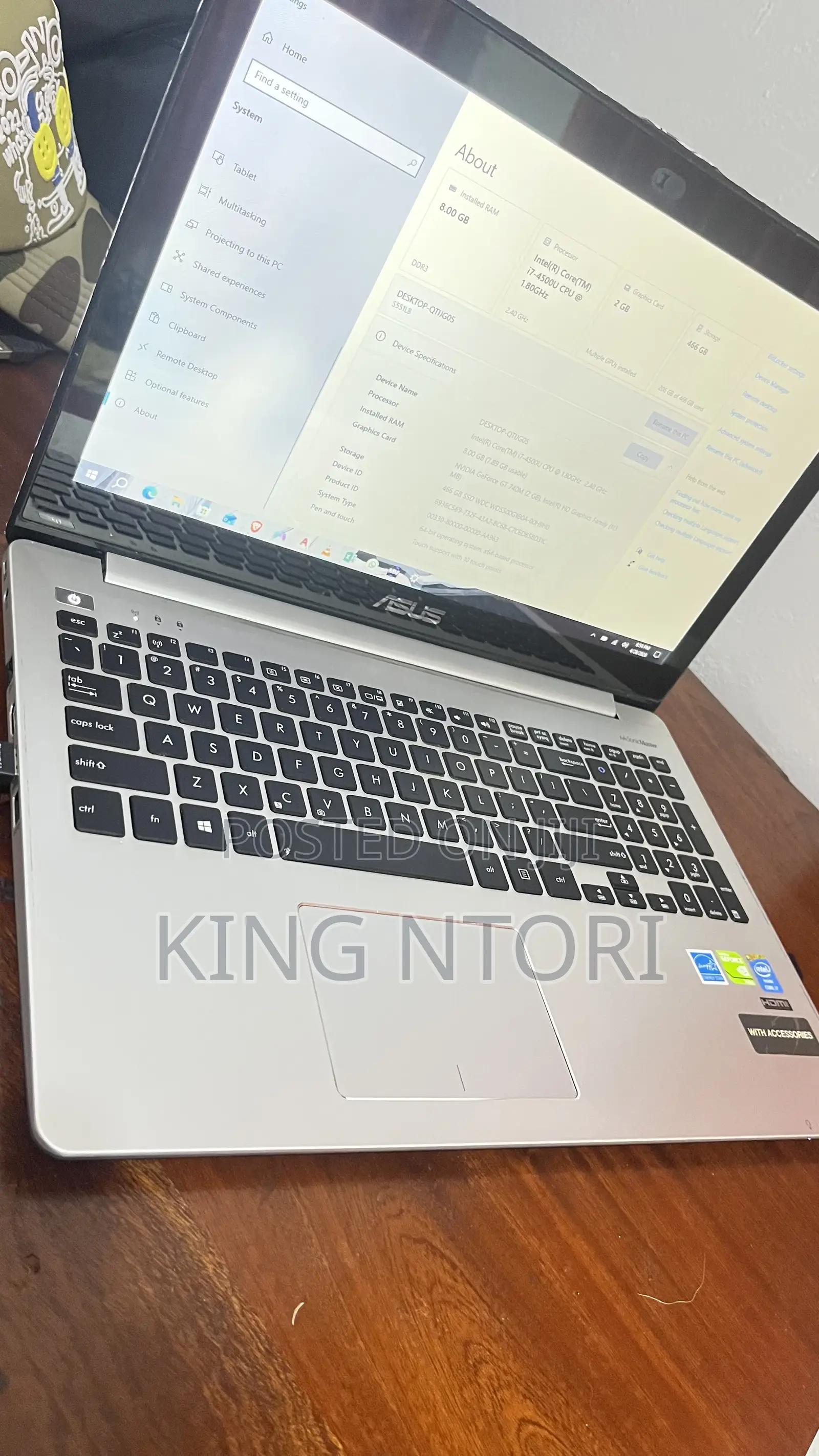 Laptop Asus VivoBook S551LB 8GB Intel Core i7 SSD 512GB