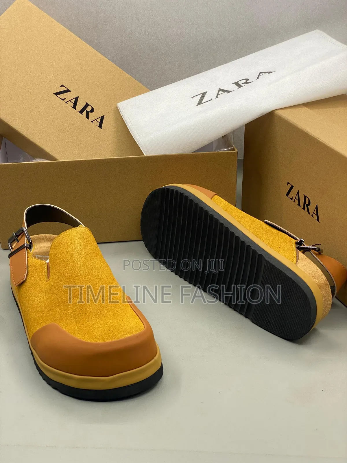 Quality Zara Men's Luxury Sandals Brown Colour Size 39_46