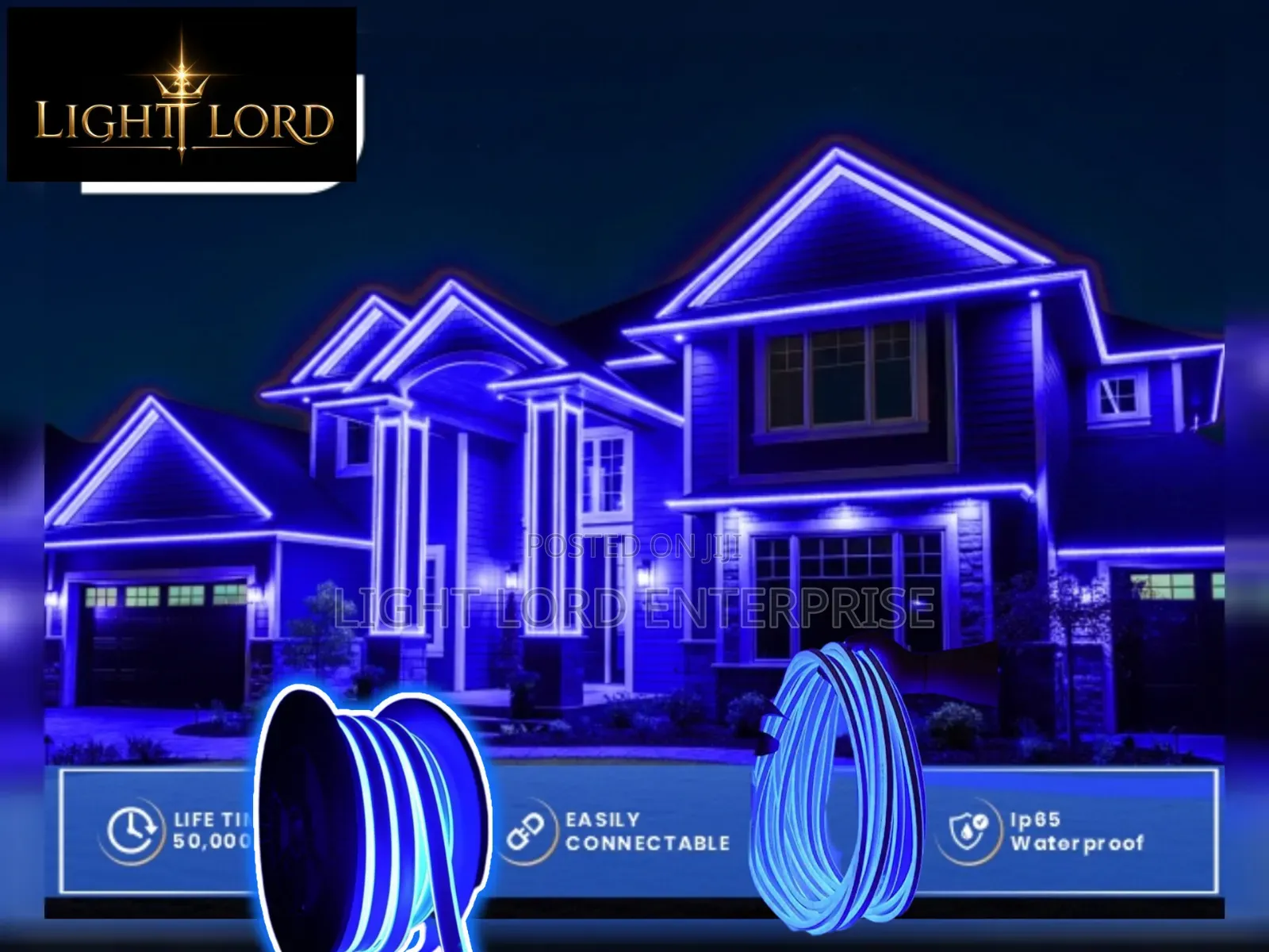 Neon Led Light 100meters Blue Color