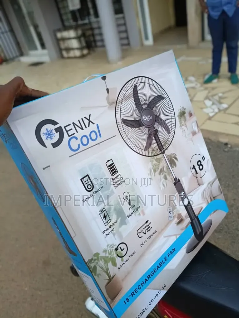 High Efficient 18" Genix Rechargeable Fan