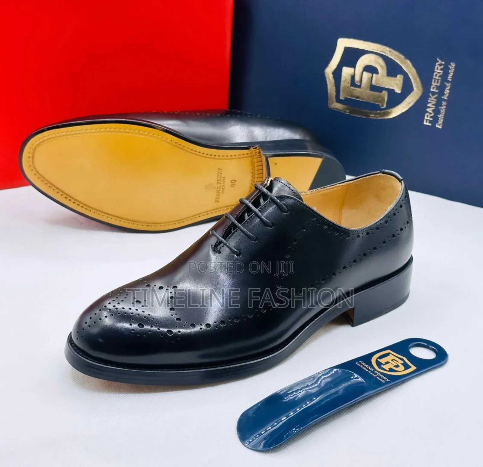 Classic Men's Frank Perry Formal Dressing Black Shoes