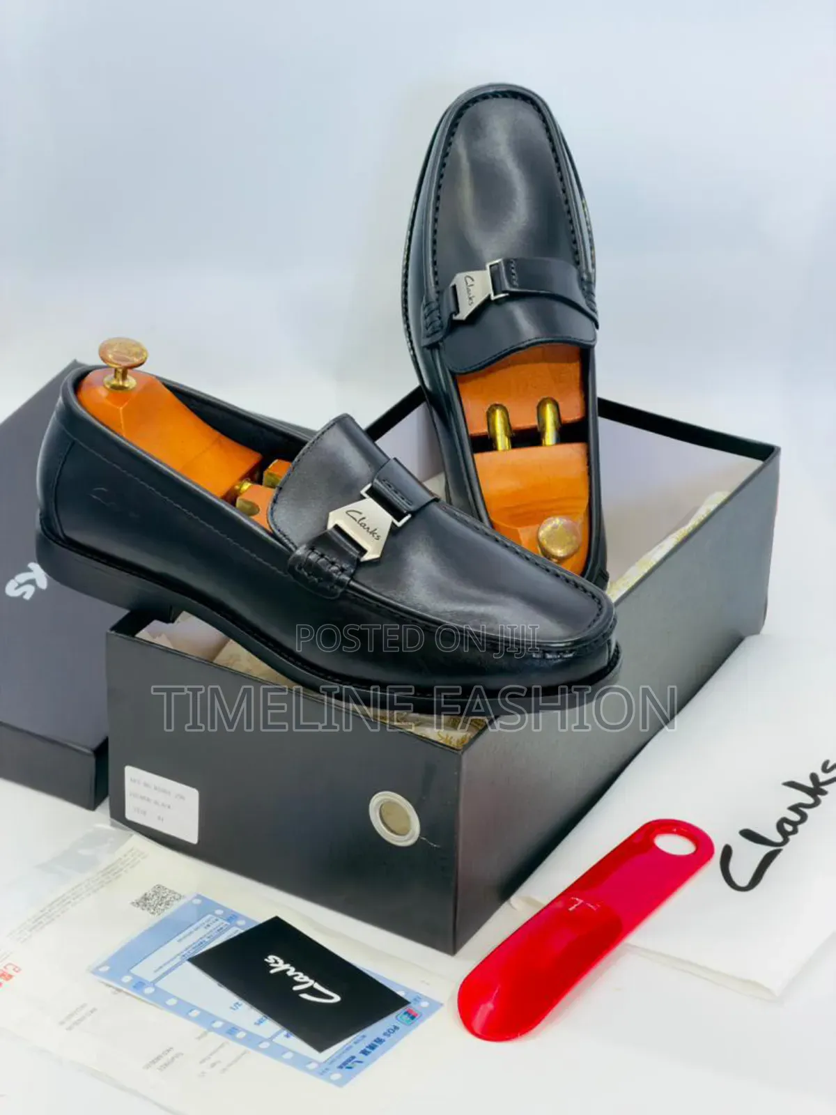 Quality Clark's Classic Men's Durable Leather Shoes