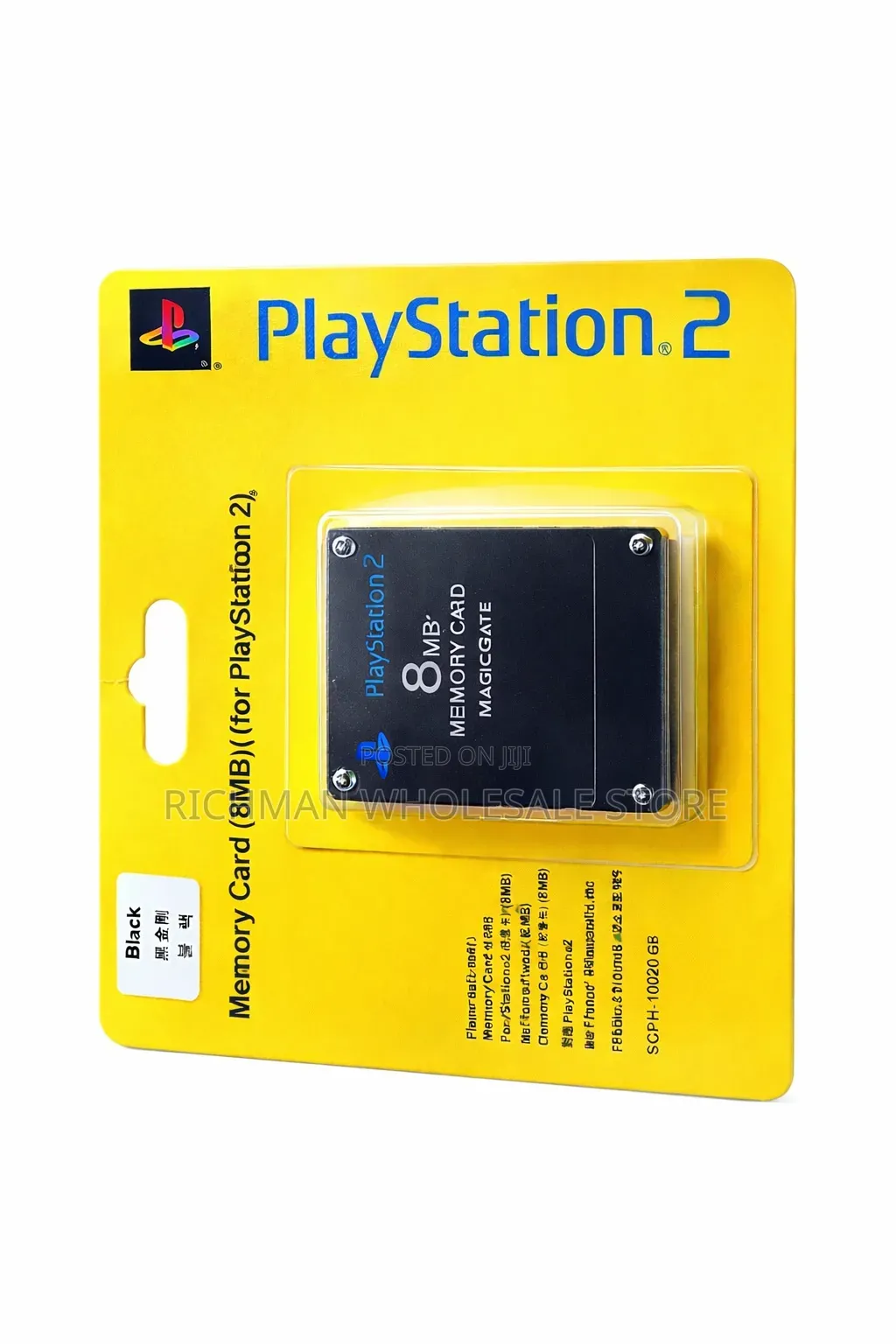 Original Ps2 8mb Memory Card – Black Game Save Card
