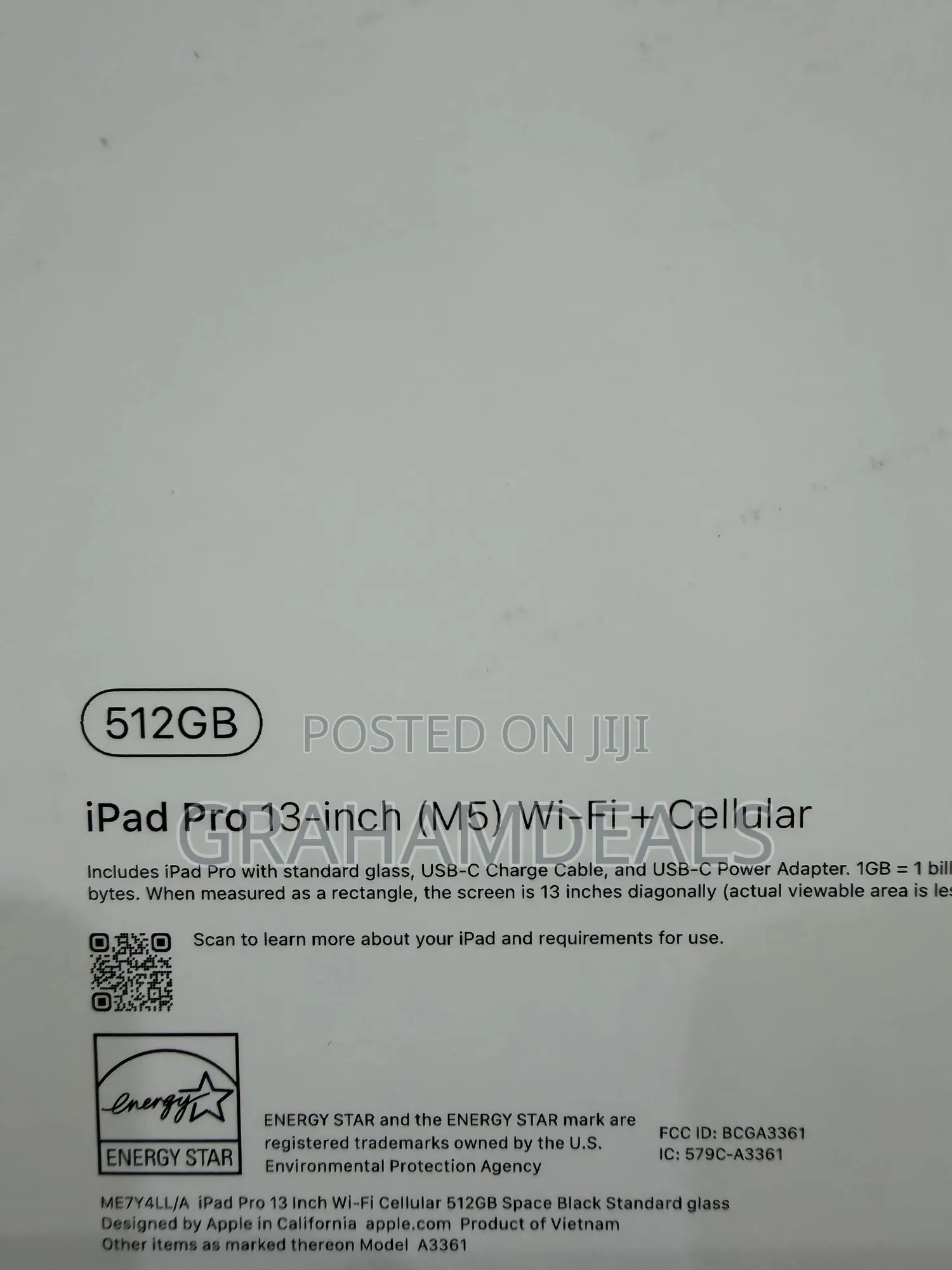 New Apple iPad Pro 13 (2025) 512 GB Black
