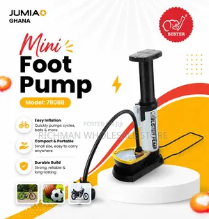 Mini Foot Pump 7808b – Portable High Pressure Air Pump for Bikes, Cars