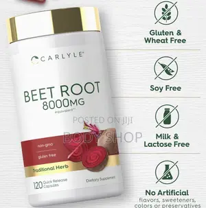 Extra Strength Beet Root Capsules | 120 Caps| Quick Release Capsules |