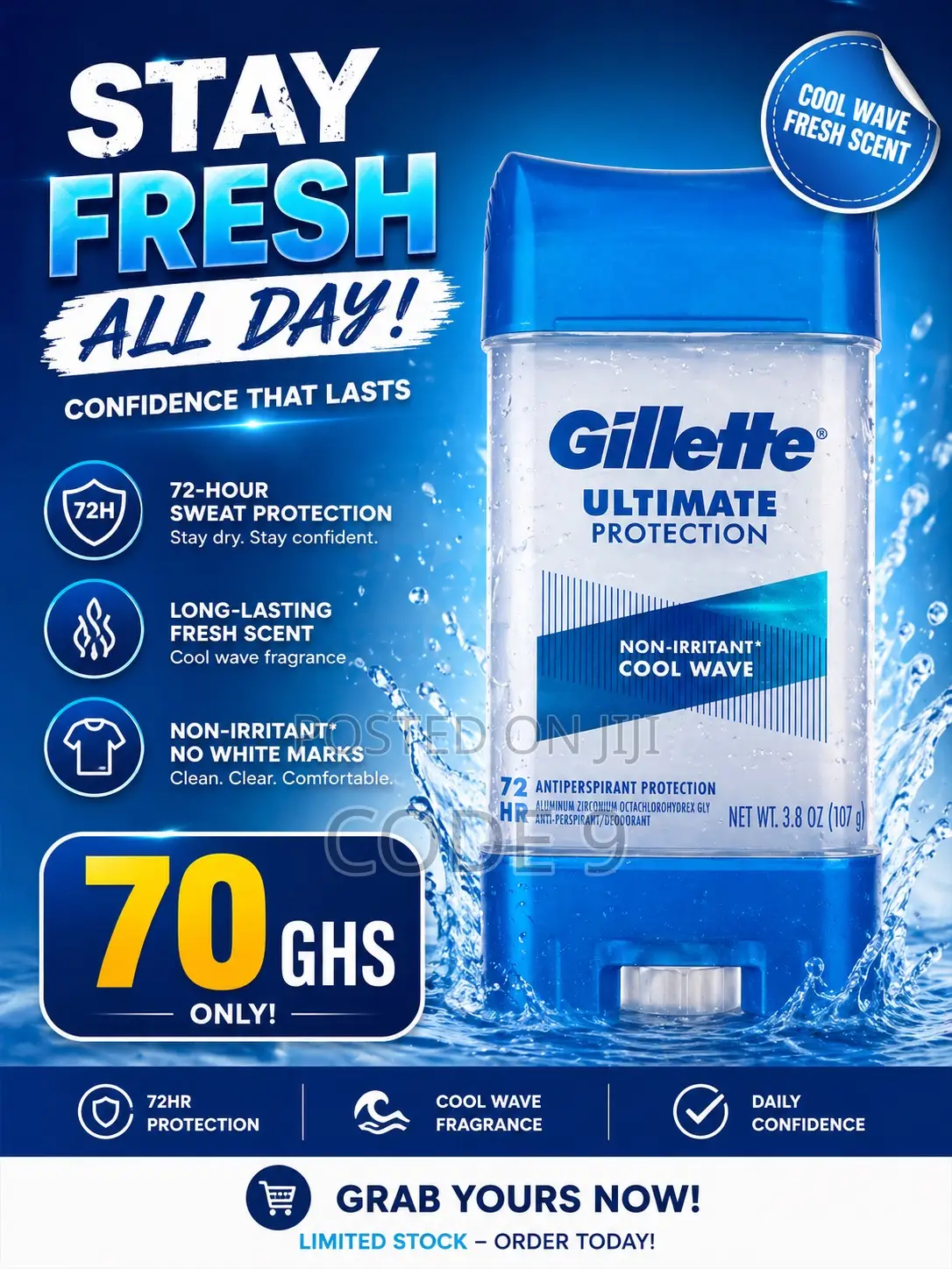 Gillette Clearshield 72hr Sweat Protection