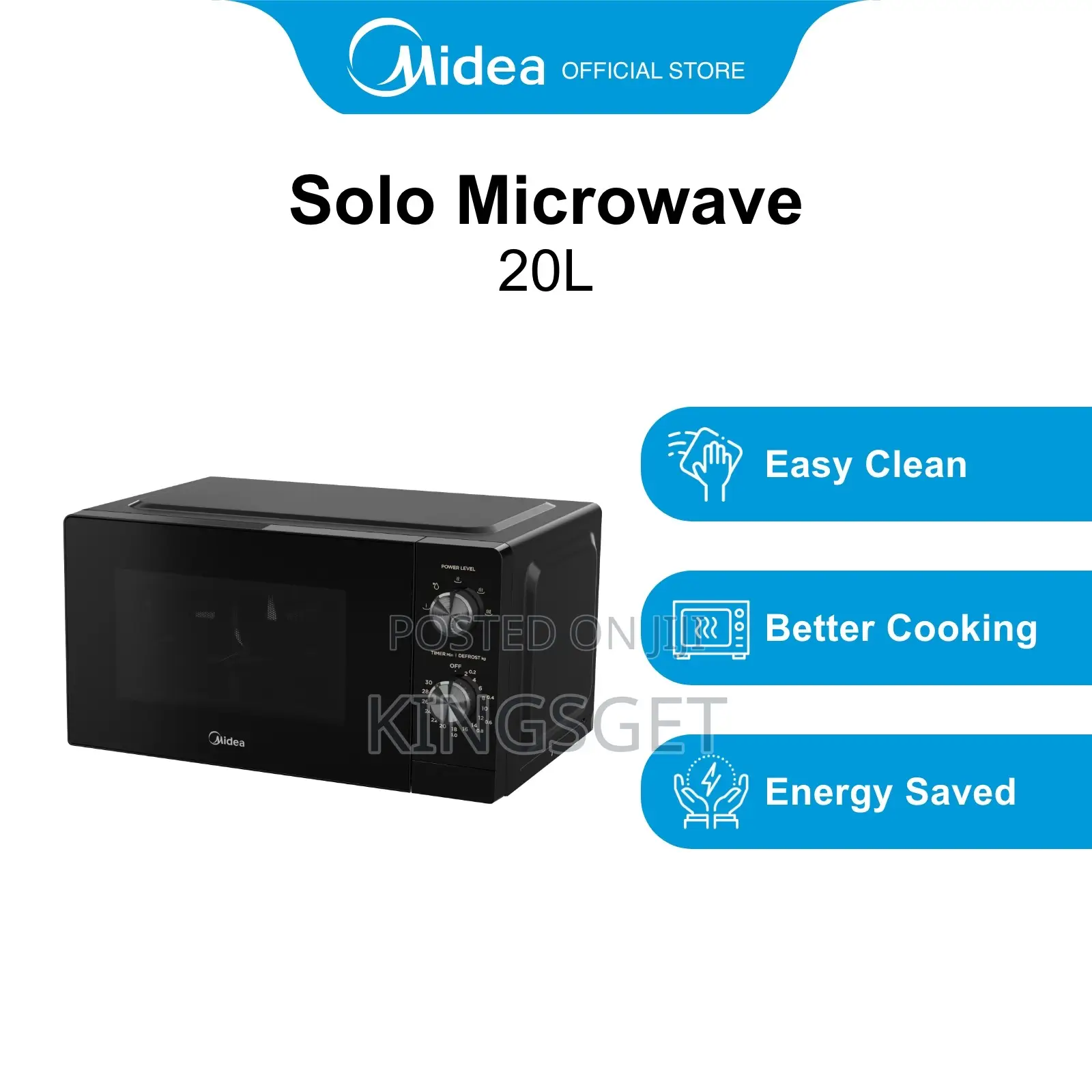Midea 20ltrs Microwave Solo