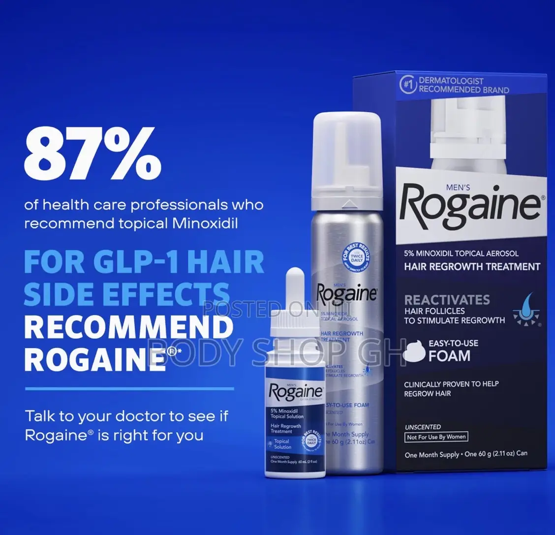 Original Rogaine Minoxidil Foam + Oil - 2 in 1 Combo Pack / Kirkland
