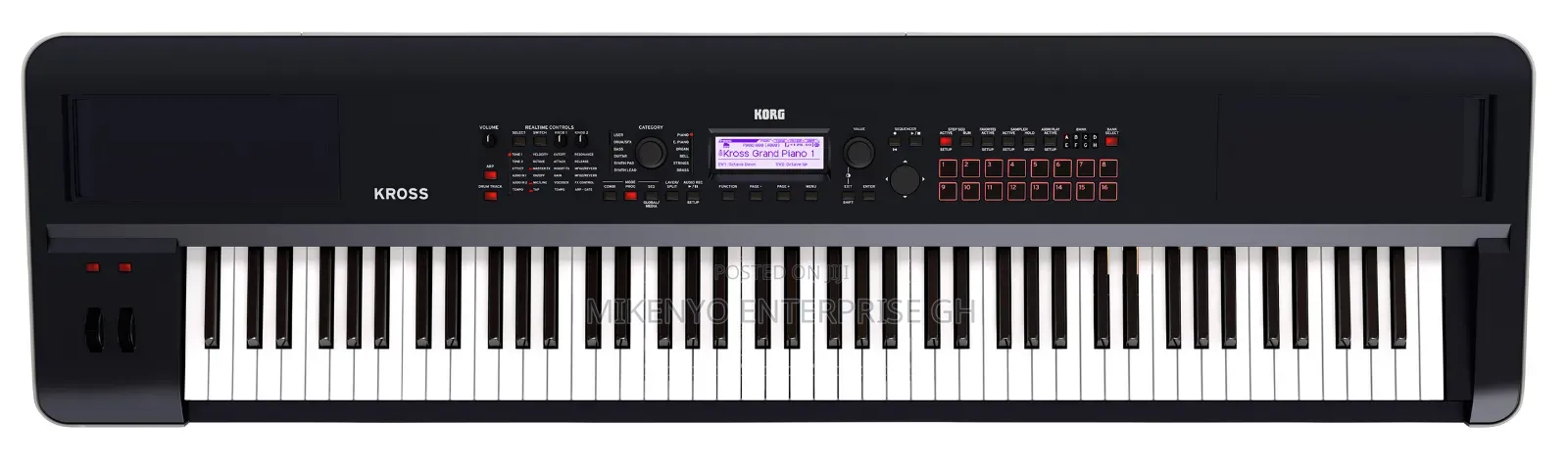 Korg Kross 2-88-Mb 88-Key Synthesizer Workstation - Super Matte Black