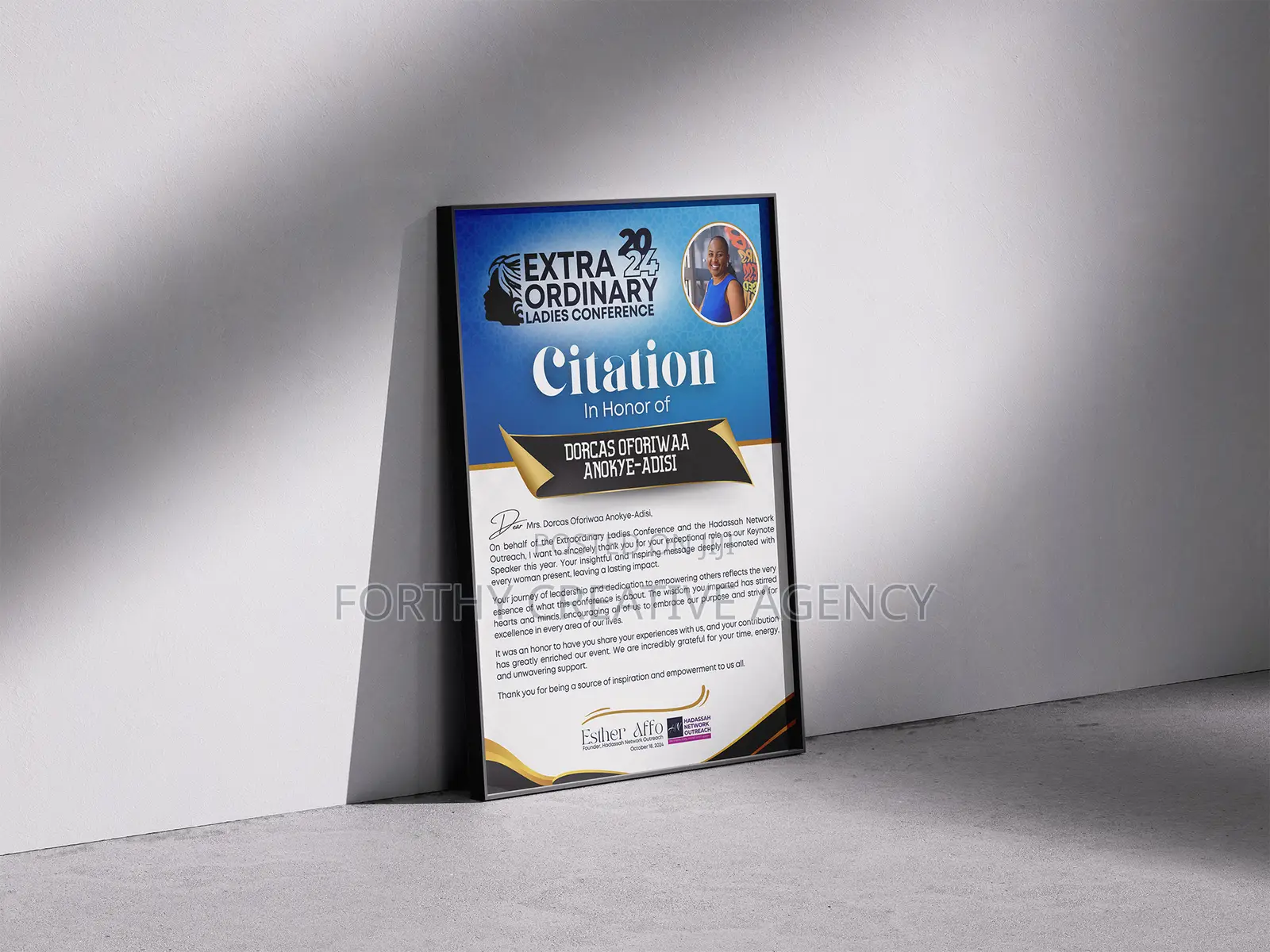 Citation Design, Printing Framing