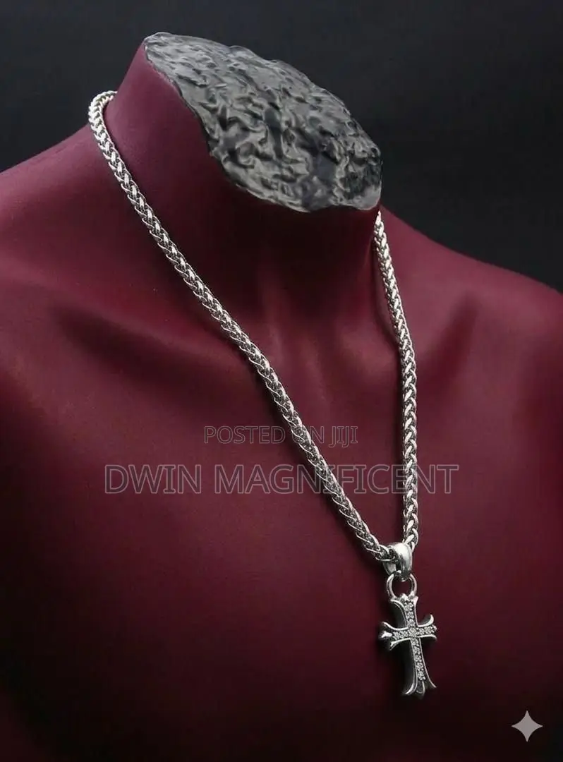 Chrome Hearts Style Cross Necklace