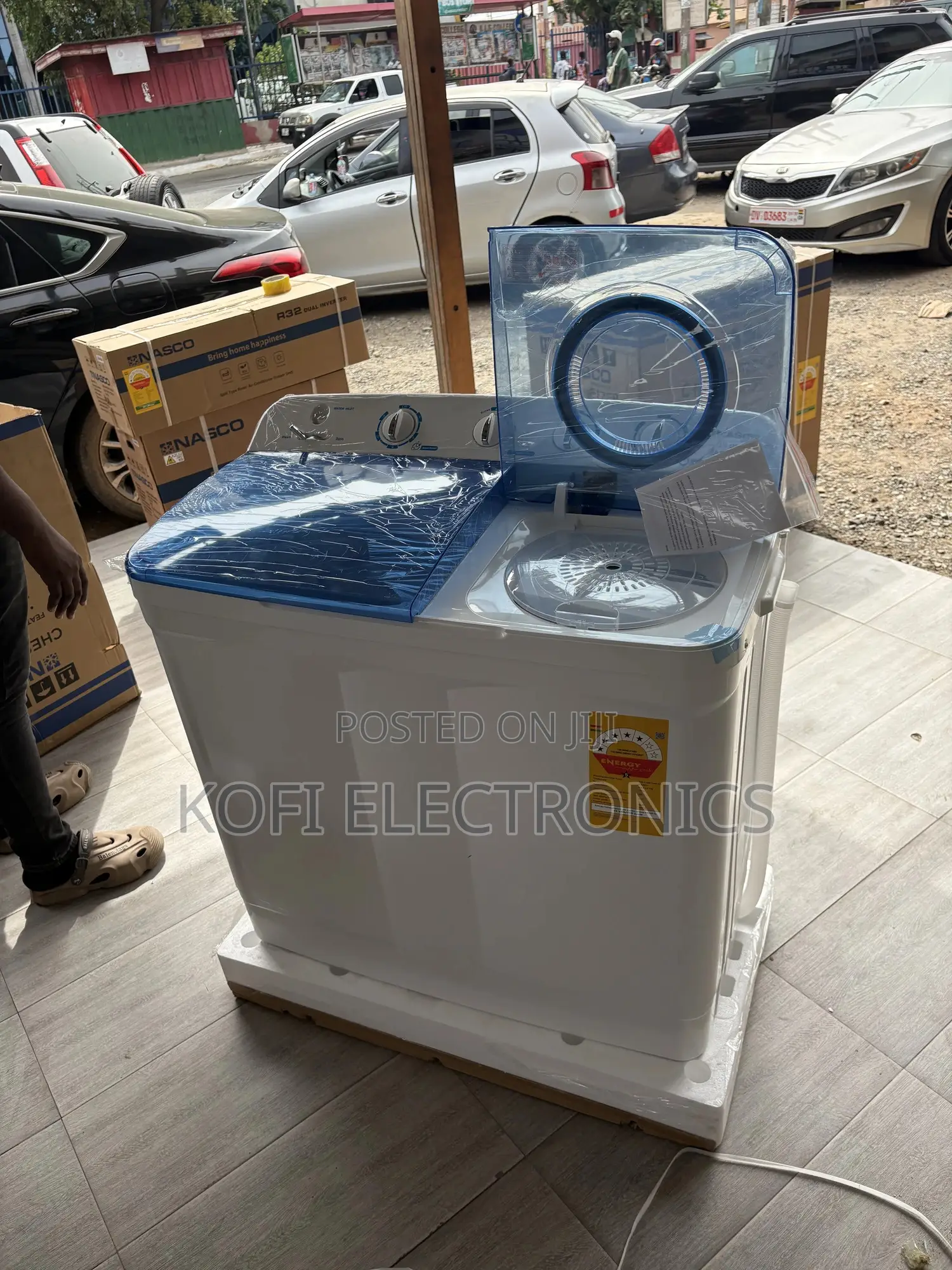 Just Fill With Water Nasco 15 Kg Twin Tub Washing Machine (Nas-15-Tw)