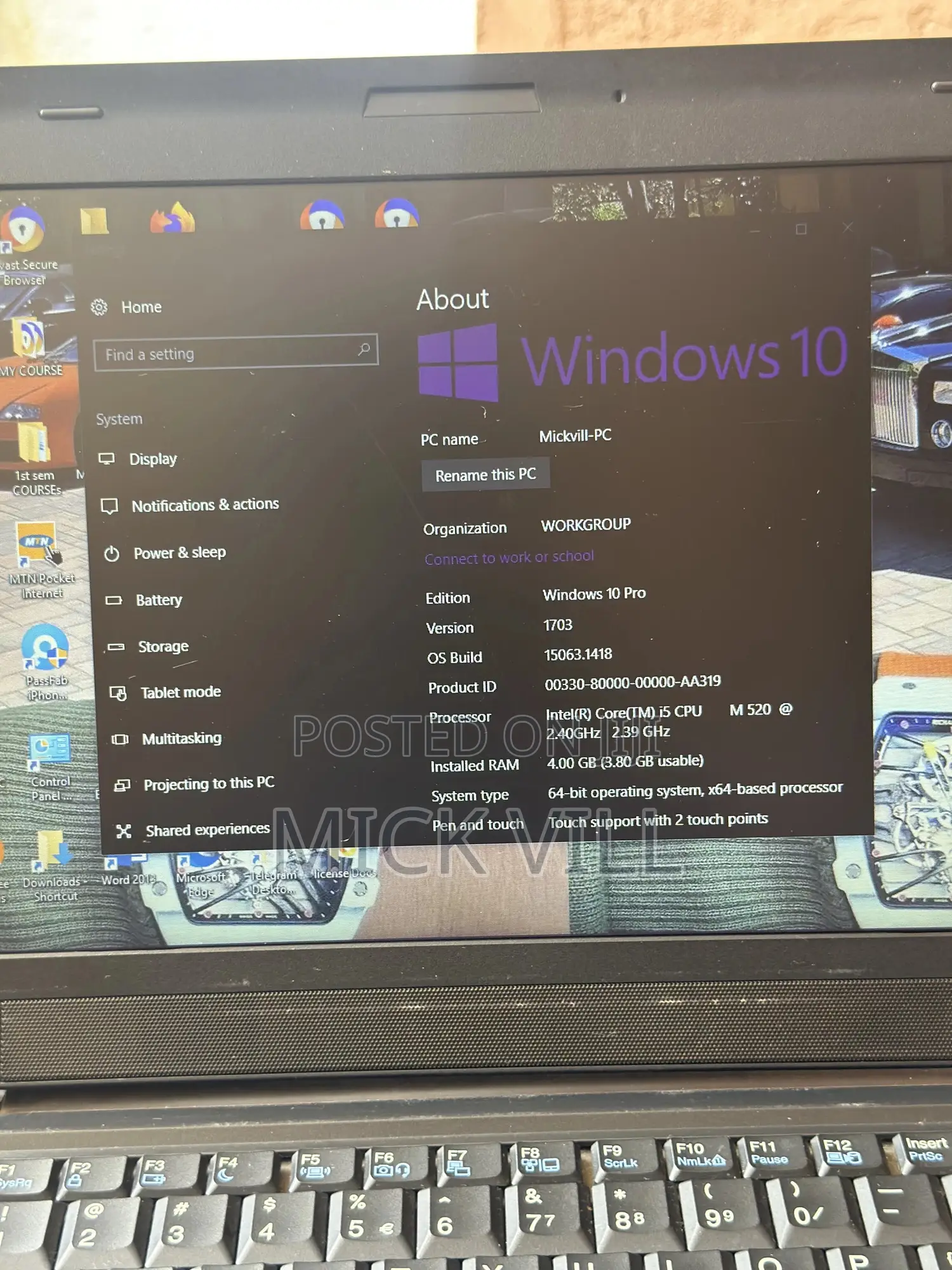 Laptop Lenovo ThinkPad L412 4GB Intel Core i5 HDD 500GB