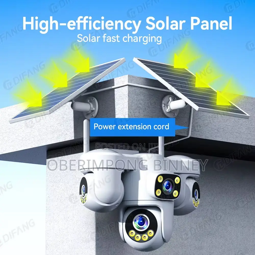Solar Camera 4 Views, All 4 Cameras Works 20mp for Every Angle
