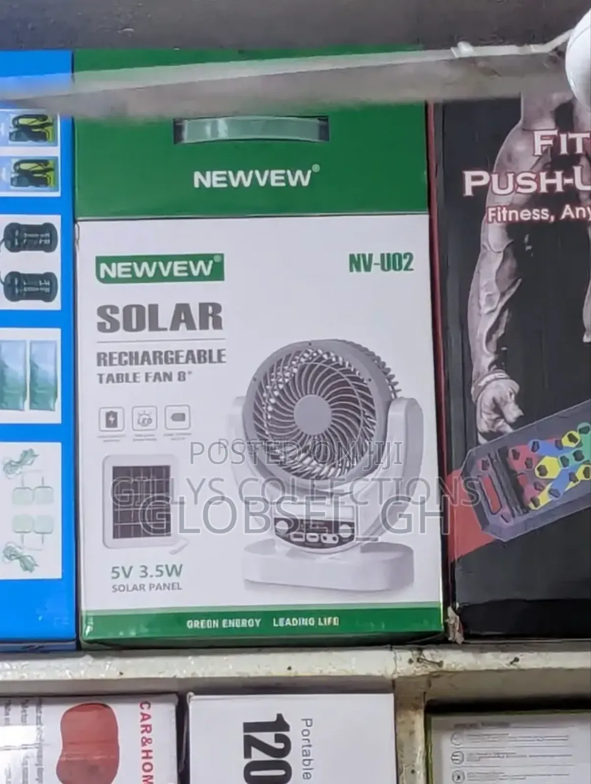 Rechargeable Solar Fan