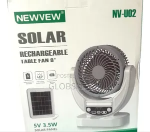 Rechargeable Solar Fan