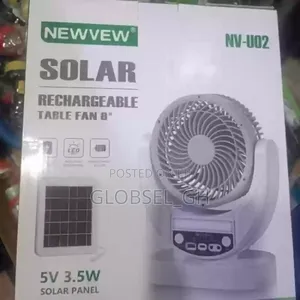 Rechargeable Solar Fan
