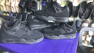 Orginal Jordan Retro 4 All Black Good Quality