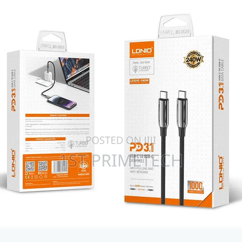 Ldnio 1 Meter C to C Cable