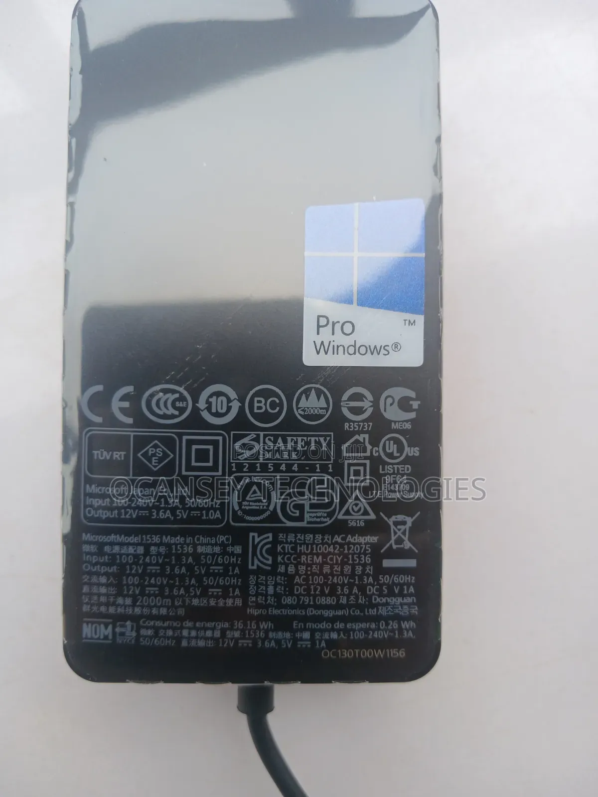 Original Microsoft Surface 48w Complete Charger