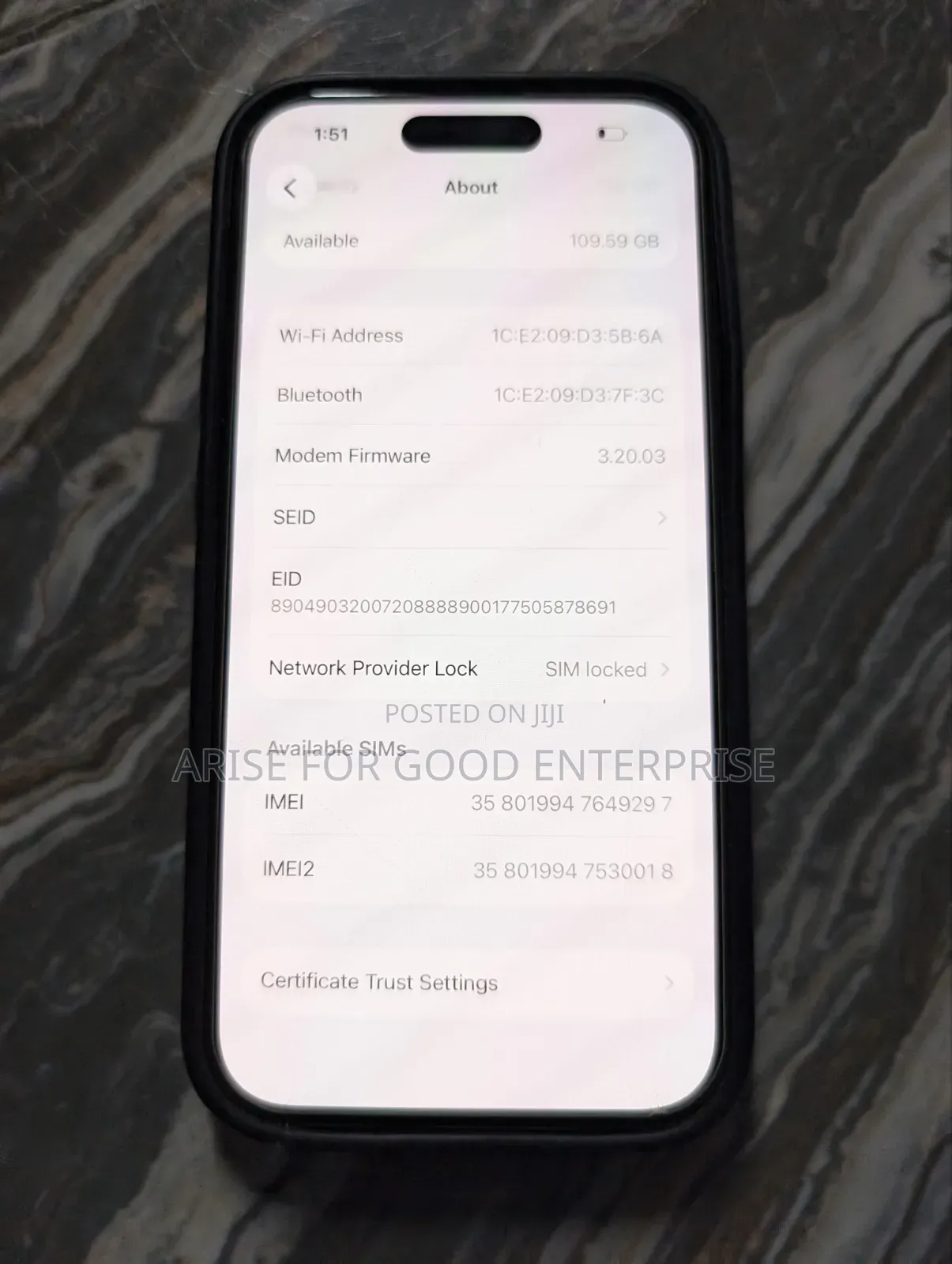 Apple iPhone 15 128 GB Black