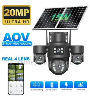 4g 4 Lens Solar Camera