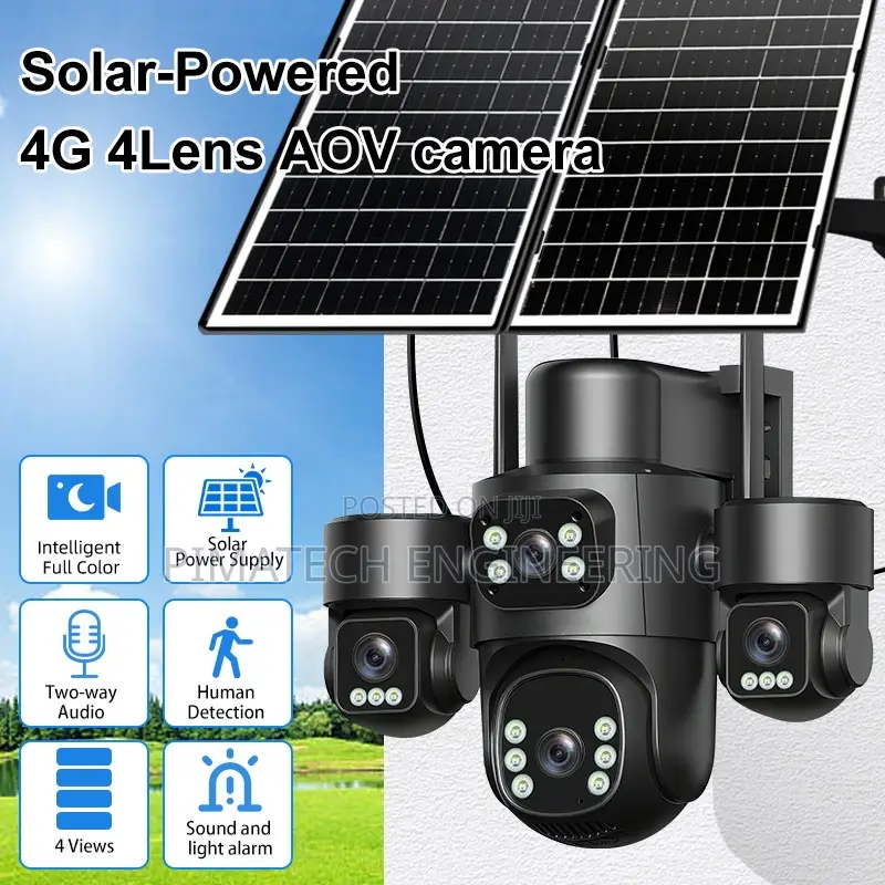 4g 4 Lens Solar Camera