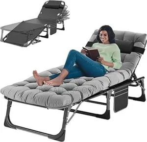 Quality Lounge Bed + Bed Topper