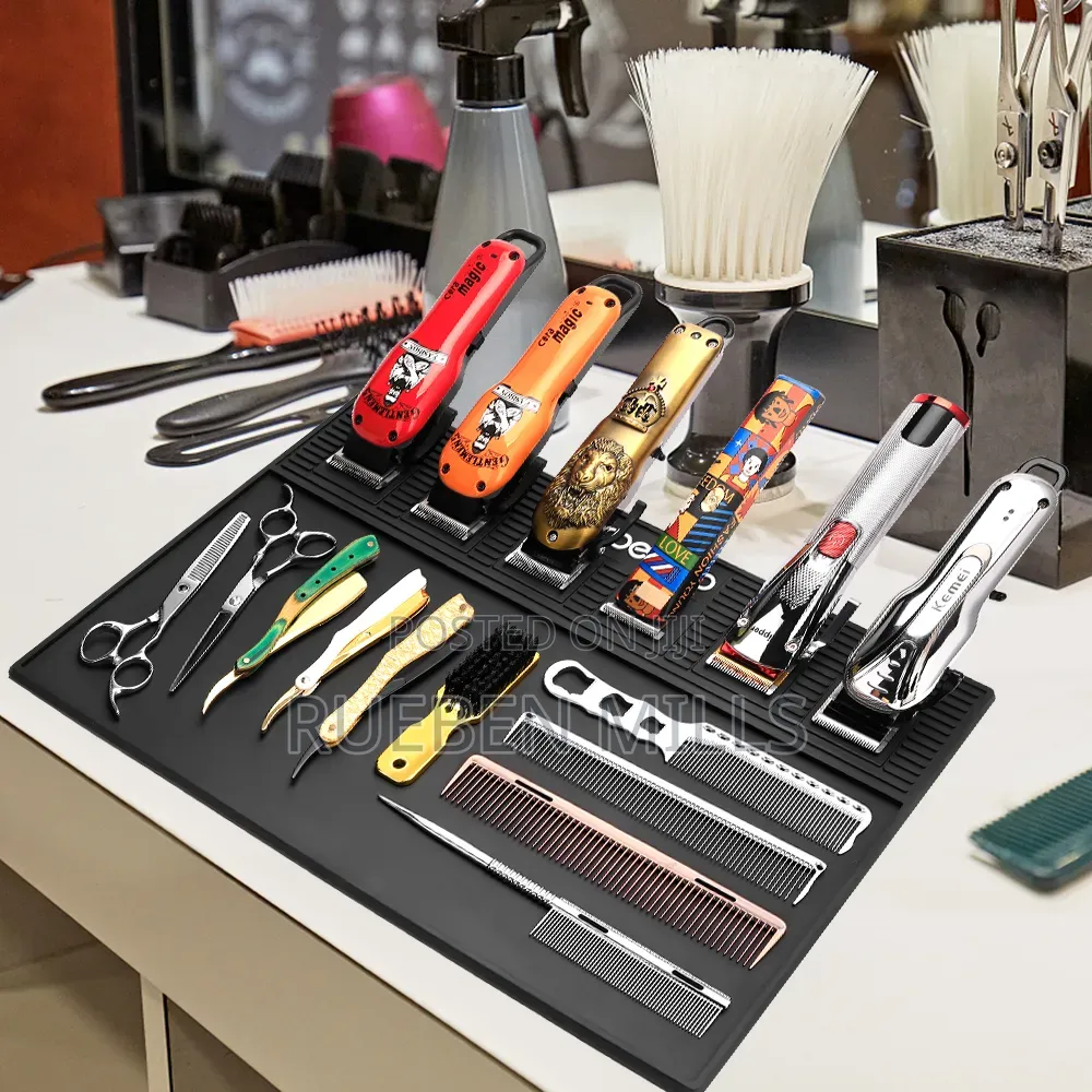 Haircut Shaving Machine Detailer Beard Trimmer Magnetic Mat Organizer