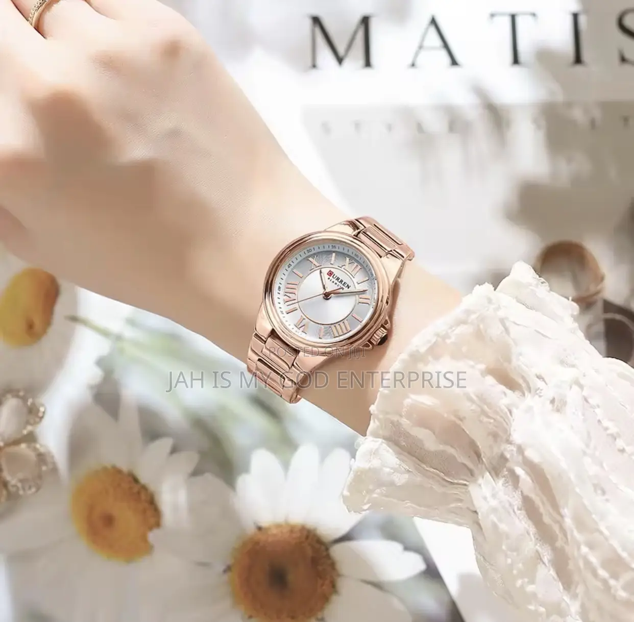 Curren 9091 Women's Quartz Watch Fashion Simple Elegant-Rose Gold