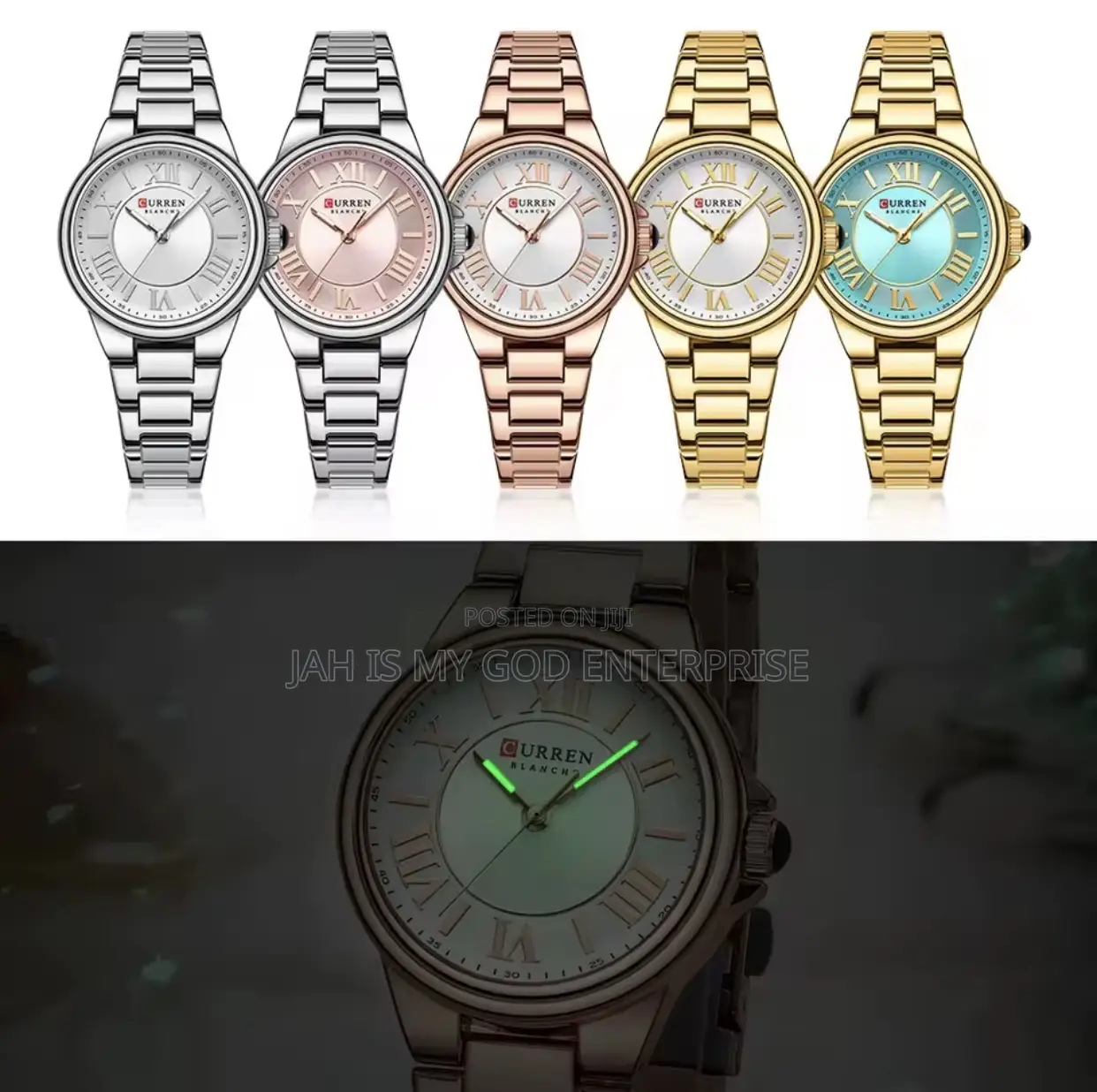 Curren 9091 Women's Quartz Watch Fashion Simple Elegant-Rose Gold