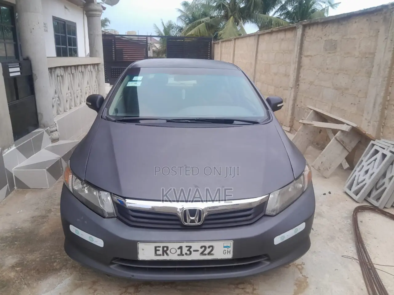 Honda Civic EX Sedan 2012 Gray