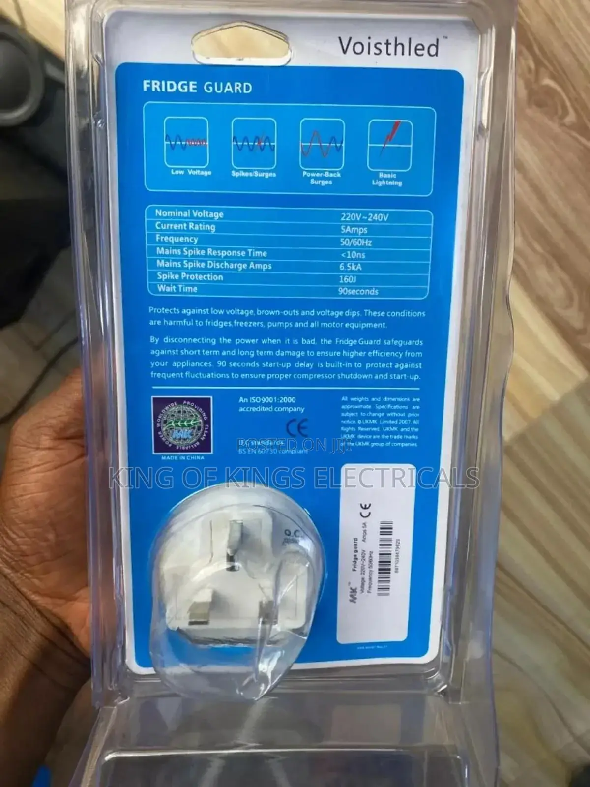 M.K Fridge Guard –Reliable Voltage Protector for Fridges Appliances