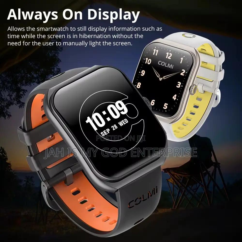 Colmi P86 1.93" Amoled Men Ip68 Waterproof Smart Watch - Black