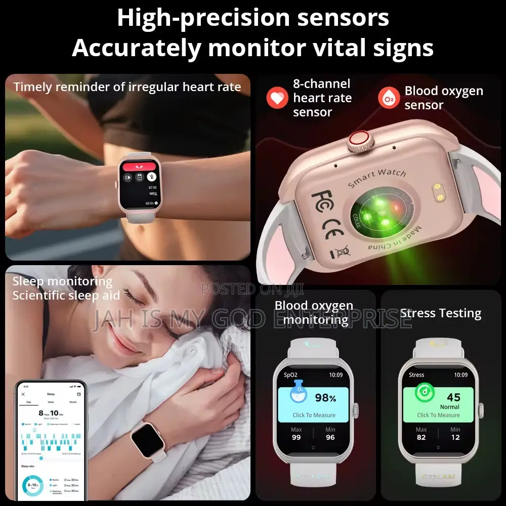 Colmi P86 1.93" Amoled Men Ip68 Waterproof Smart Watch - Black