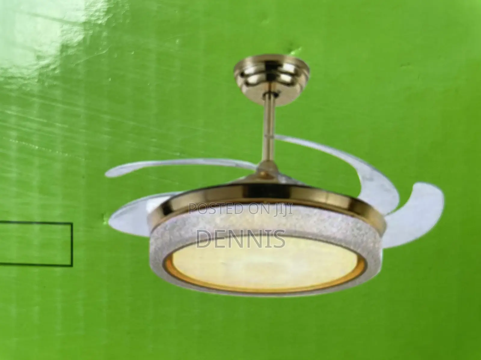 Retractable Led Ceiling Fanlight + Remote Clone