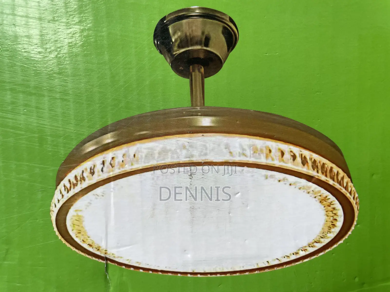 Retractable Led Ceiling Fanlight + Remote Clone