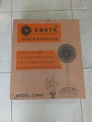 Costa 18 Inch 5 Blade Super Cool Standing Fan