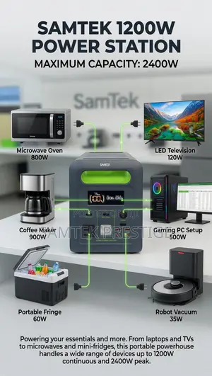 Samtek 1200w Power Station(Generator)