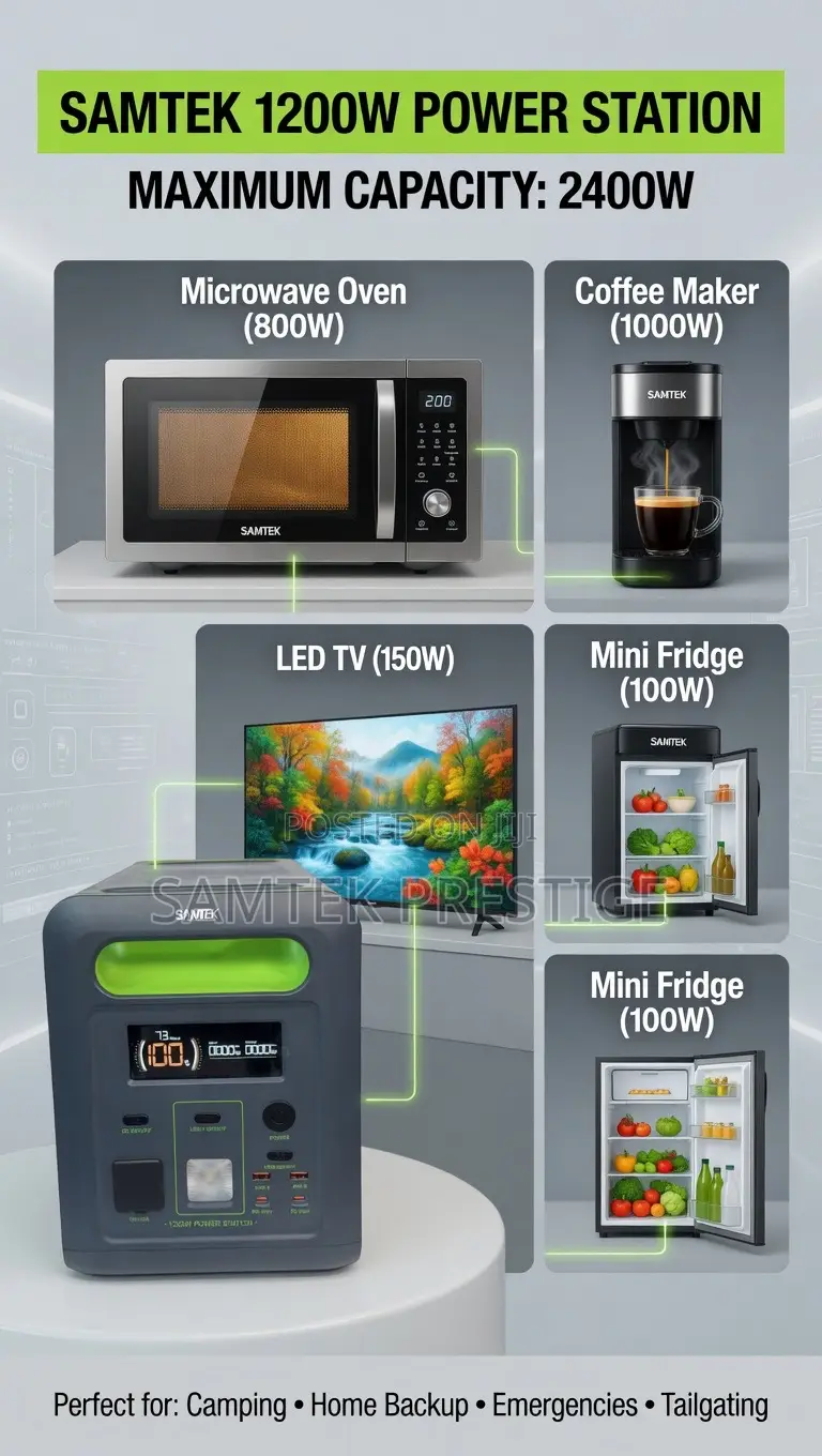 Samtek 1200w Power Station(Generator)